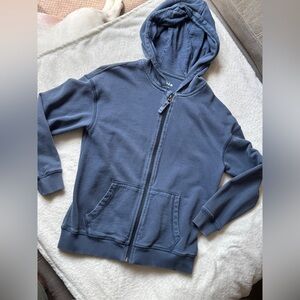 Mini Boden Blue Zip-Up Hoodie Jacket